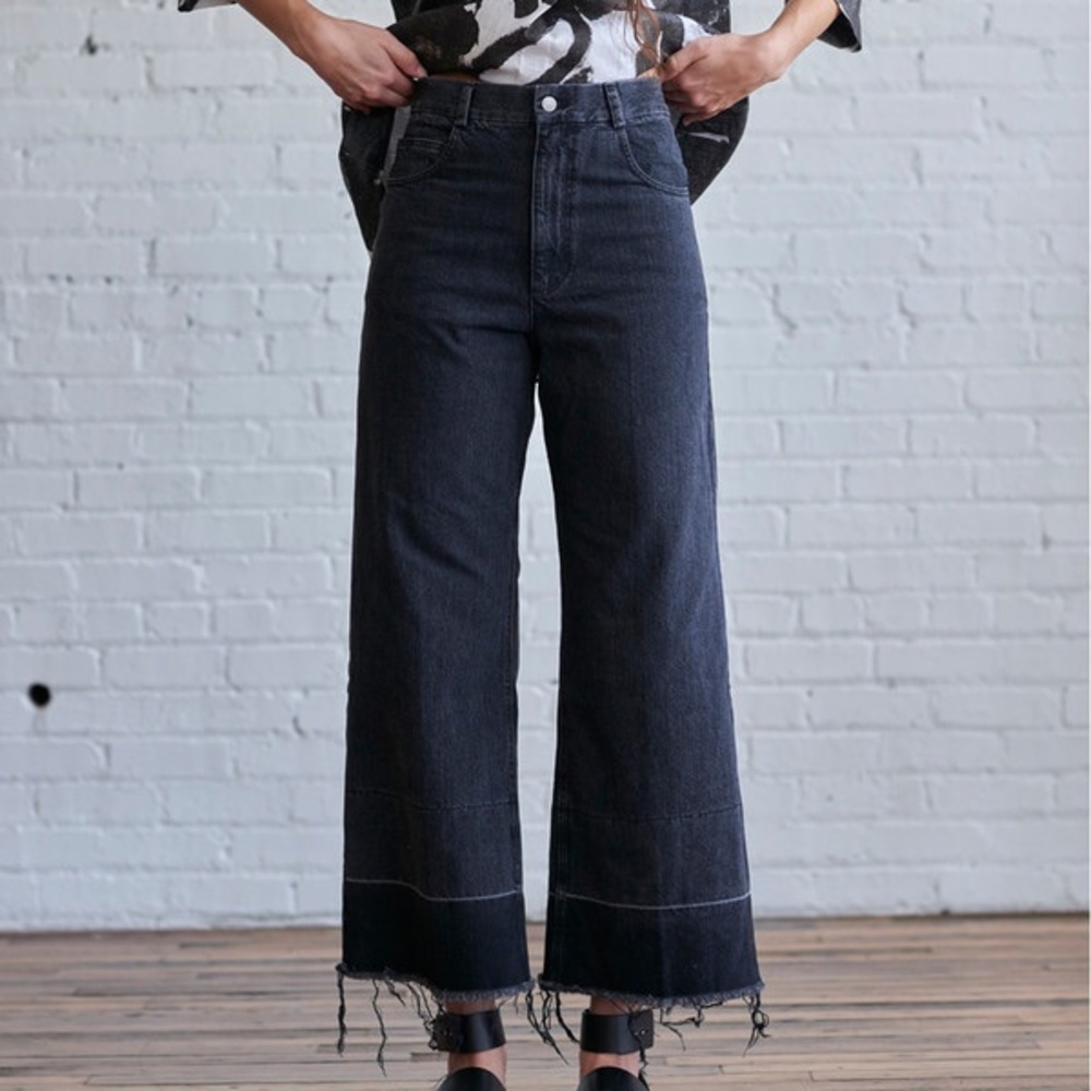 Rachel Comey Legion Jeans in Washed Black Sz 4